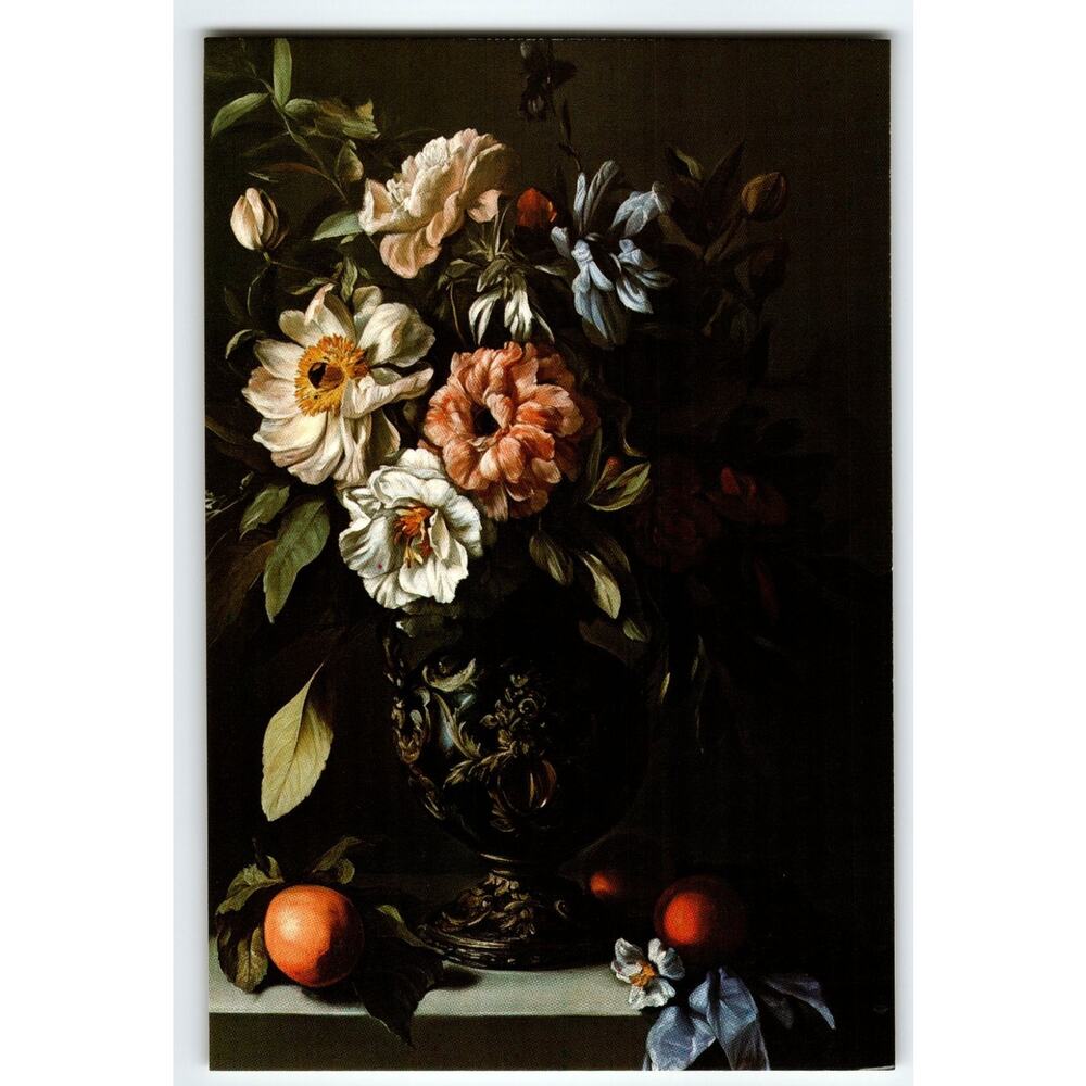 Photochrome Vintage Floral Still Life Postcard 5.5x4 Inches Unposted